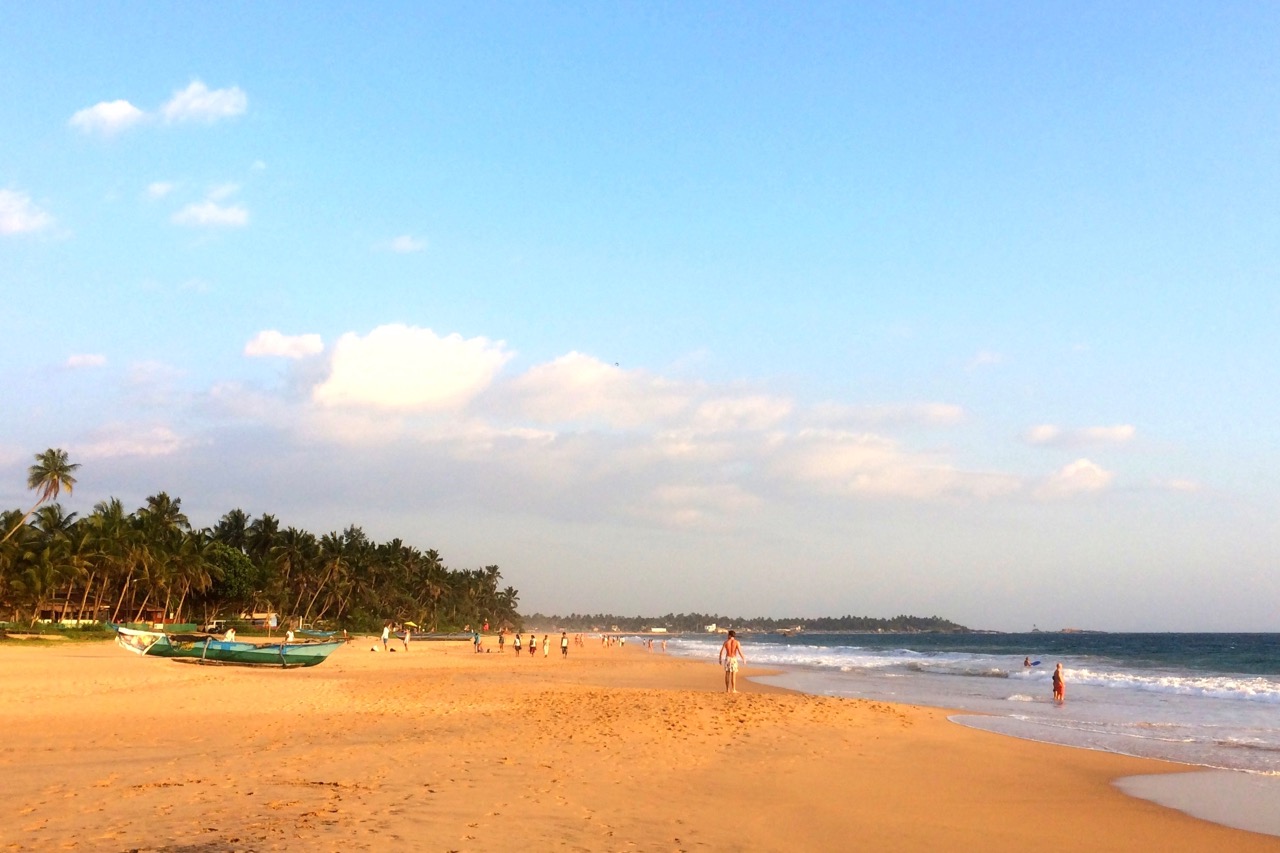 Hikkaduwa Sri Lanka strand sørksyten