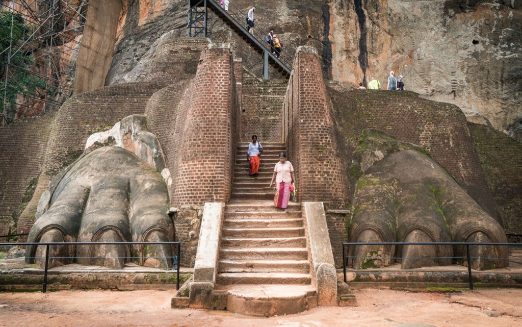 Løvehodet Sigiriya på Sri Lanka