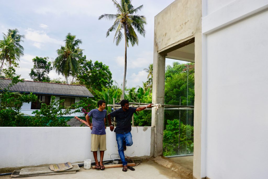 Bygge hus på Sri Lanka