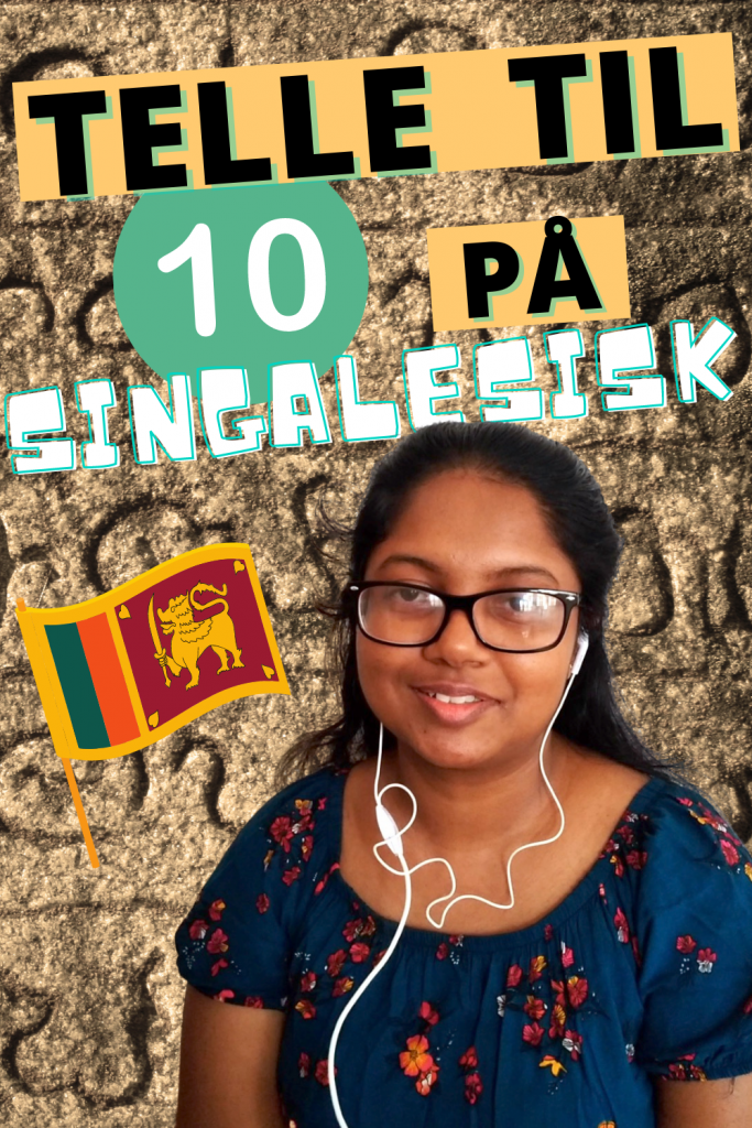 Språk Sri Lanka: telle til 10